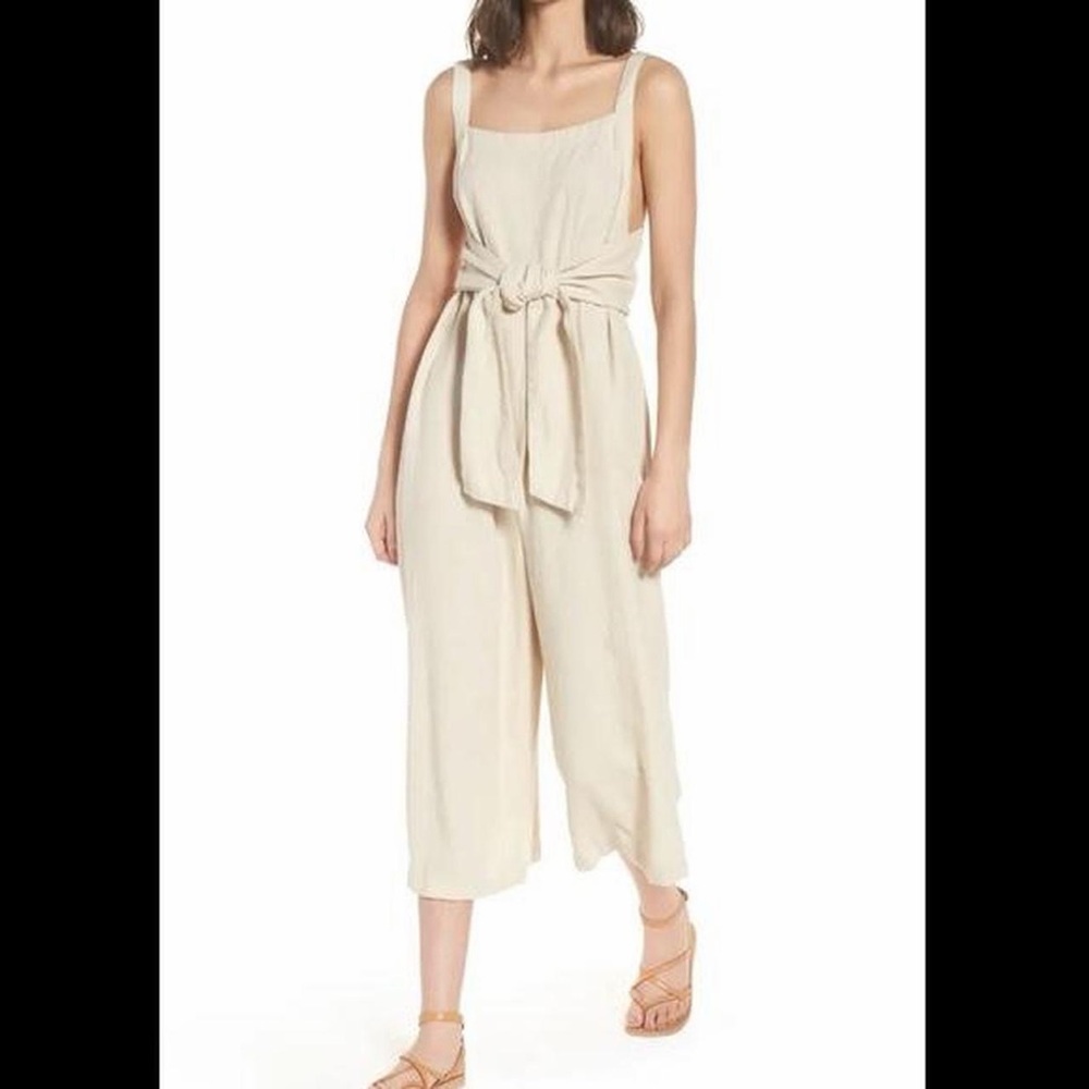 BP Cream Linen Jumpsuit